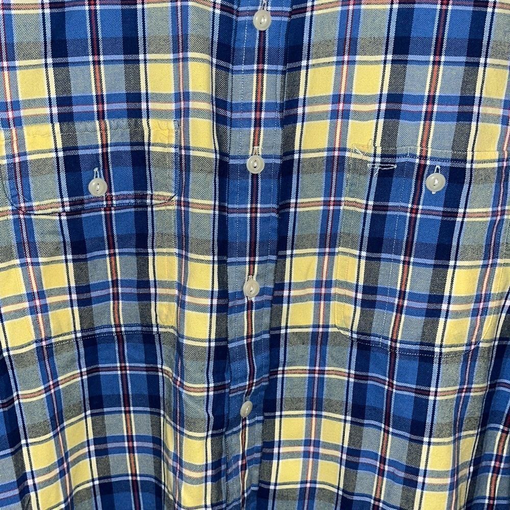 Polo Ralph Lauren vintage Swedish Sweden tartan plaid double pocket work shirt - Picture 3 of 4